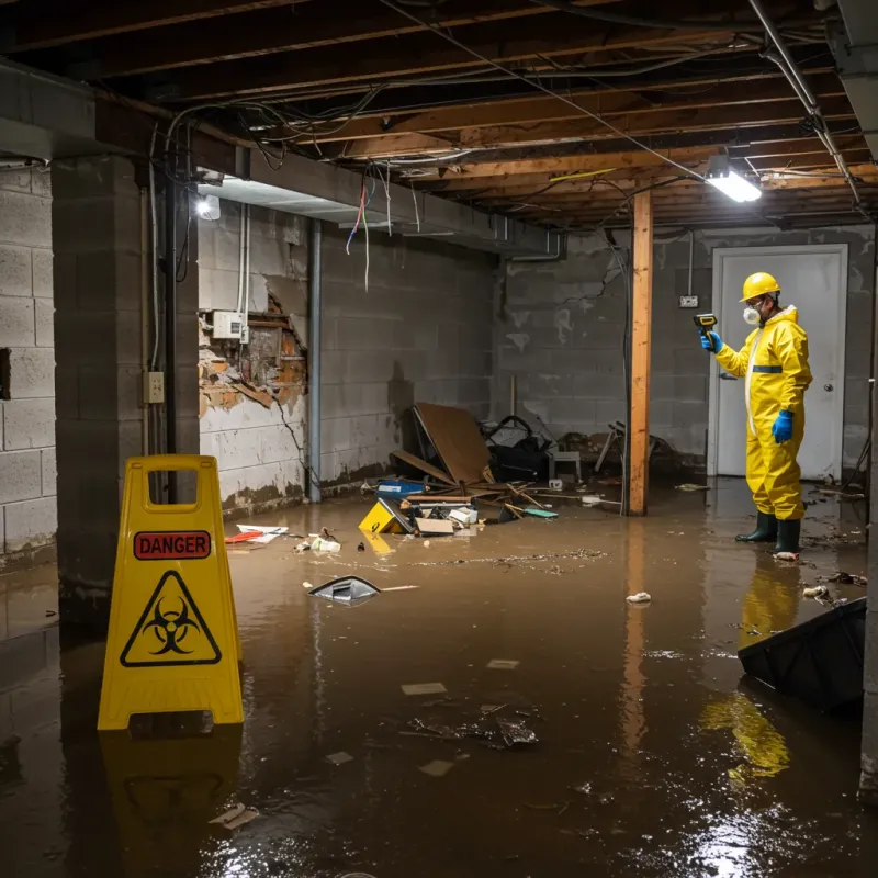 Flooded Basement Electrical Hazard in Traverse County, MN Property