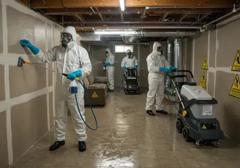 Basement Moisture Removal and Structural Drying process in Traverse County, MN